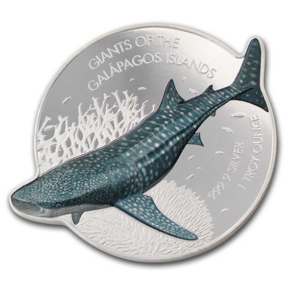 2021 Solomon Islands 1 oz Silver $2 Whale Shark