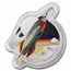 2021 Solomon Islands 1 oz Silver Retrofuturism Rocket