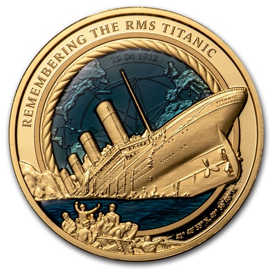 2021 Solomon Islands 3 oz Gold Remembering the RMS Titanic 2021 Solomon Islands 3 oz Gold Remembering the RMS Titanic