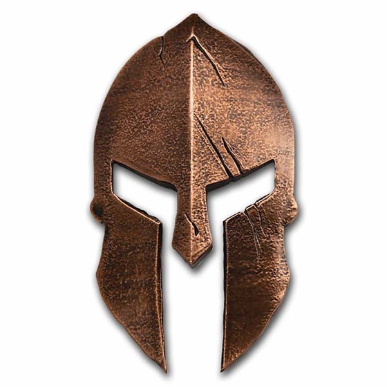 2021 Solomon Islands Silver Spartan Helmet Shaped Coin 2021 Solomon Islands Silver Spartan Helmet Shaped Coin
