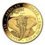 2021 Somalia 1/10 oz Gold African Elephant BU