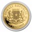 2021 Somalia 1/2 oz Gold African Elephant BU