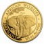 2021 Somalia 1/2 oz Gold African Elephant BU
