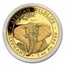 2021 Somalia 1 oz Gold Elephant Coin BU