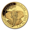 2021 Somalia 1 oz Gold Elephant Coin BU 2021 Somalia 1 oz Gold Elephant Coin BU