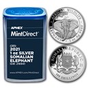 2021 Somalia 1 oz Silver Elephant (20-Coin MintDirect® Tube) 2021 Somalia 1 oz Silver Elephant (20-Coin MintDirect® Tube)
