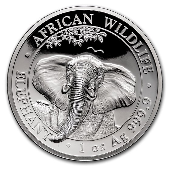 2021 Somalia 1 oz Silver Elephant (High Relief) 2021 Somalia 1 oz Silver Elephant (High Relief)