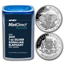 2021 Somalia 1 oz Silver Elephant (MintDirect® Premier Tube) 2021 Somalia 1 oz Silver Elephant (MintDirect® Premier Tube)