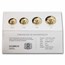 2021 Somalia 4-Coin Gold African Wildlife Elephant Prestige Set