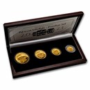 2021 Somalia 4-Coin Gold African Wildlife Elephant Prestige Set