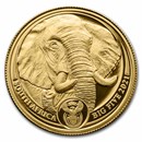 2021 South Africa 1/4 oz Proof Gold Big Five Elephant