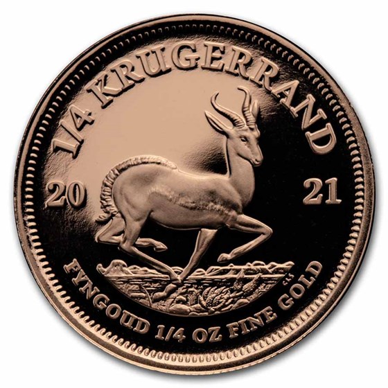 2021 South Africa 1/4 oz Proof Gold Krugerrand 2021 South Africa 1/4 oz Proof Gold Krugerrand