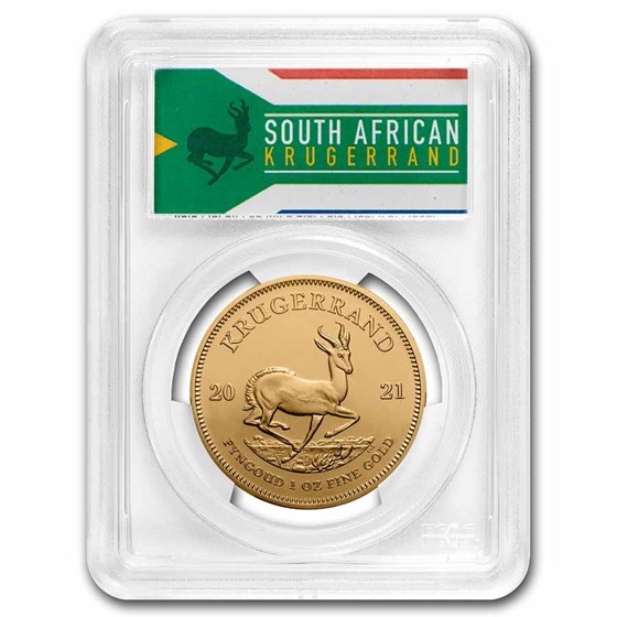 2021 South Africa 1 oz Gold Krugerrand MS-70 PCGS 2021 South Africa 1 oz Gold Krugerrand MS-70 PCGS