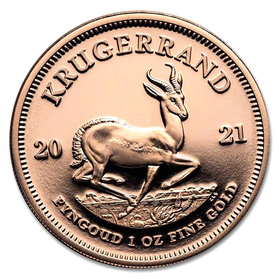 2021 South Africa 1 oz Proof Gold Krugerrand 2021 South Africa 1 oz Proof Gold Krugerrand