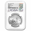 2021 South Africa 1 oz Silver Krugerrand MS-70 NGC (FDI)