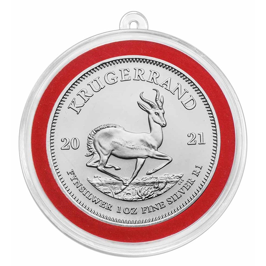 Buy 2021 South Africa 1 oz Silver Krugerrand with Ornament Capsule | APMEX