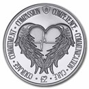 2021 South Georgia & Sandwich Islands Silver Proof £2 Angel Wings