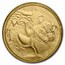 2021 South Korea 1/10 oz Gold ZI:SIN Taurus BU (in Assay Card)