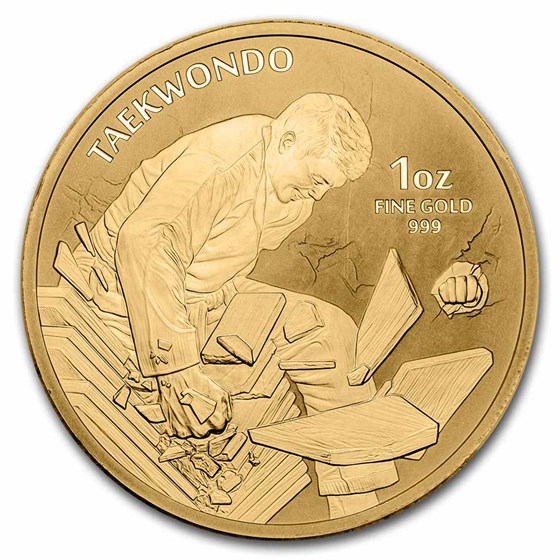2021 South Korea 1 oz Gold K-Series Taekwondo BU 2021 South Korea 1 oz Gold K-Series Taekwondo BU