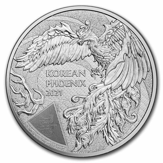2021 South Korea 1 oz Silver Phoenix BU 2021 South Korea 1 oz Silver Phoenix BU