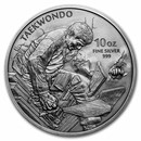 2021 South Korea 10 oz Silver K-Series Taekwondo Antique