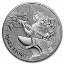 2021 South Korea 10 oz Silver ZI:SIN Taurus BU