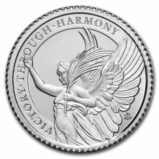 2021 St. Helena 1/10 oz Platinum Queen's Virtues: Victory BU 2021 St. Helena 1/10 oz Platinum Queen's Virtues: Victory BU