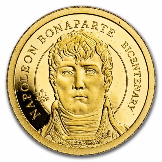 2021 St.Helena 1/2 gram Gold Napoleon Bonaparte 200th Anniv.-Coin 2021 St.Helena 1/2 gram Gold Napoleon Bonaparte 200th Anniv.-Coin