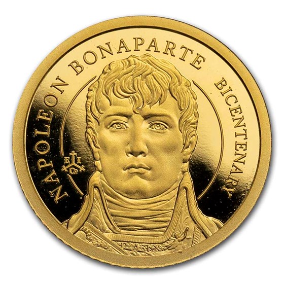 2021 St.Helena 1/2 gram Gold Napoleon Bonaparte 200th Anniversary 2021 St.Helena 1/2 gram Gold Napoleon Bonaparte 200th Anniversary
