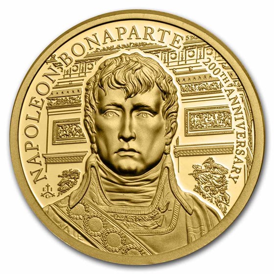 2021 St. Helena 1/4 oz Gold Napoleon Bonaparte 200th Anniversary 2021 St. Helena 1/4 oz Gold Napoleon Bonaparte 200th Anniversary