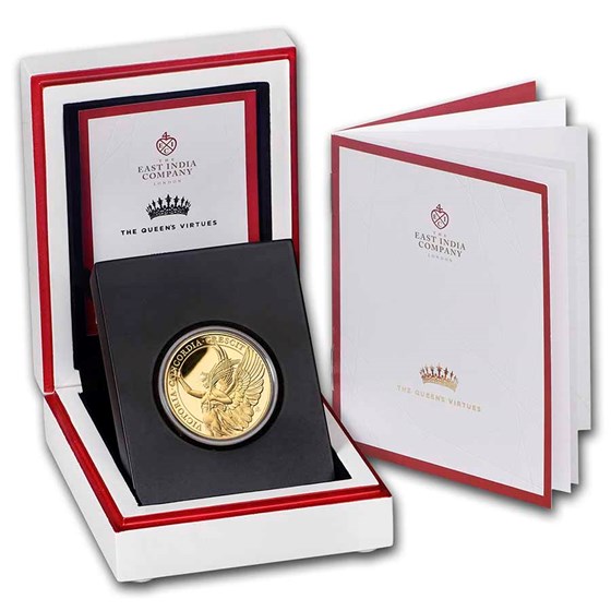 2021 St. Helena 1 oz Gold £100 Queen's Virtues: Victory Proof 2021 St. Helena 1 oz Gold £100 Queen's Virtues: Victory Proof