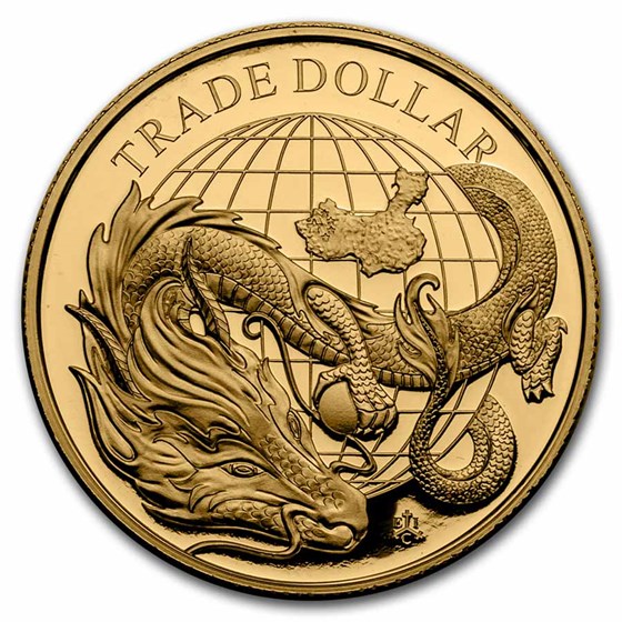 2021 St. Helena 1 oz Gold Chinese Trade Dollar Proof 2021 St. Helena 1 oz Gold Chinese Trade Dollar Proof