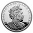2021 St. Helena 1 oz Silver £1 Napoleon Angel Gilded Proof