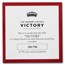 2021 St. Helena 1 oz Silver £1 Queen Virtues Victory Prf (Gilded)