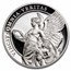2021 St. Helena 1 oz Silver £1 Queen's Virtues Truth Proof