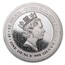2021 St. Helena 1 oz Silver £1 Queen's Virtues Victory BU