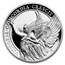 2021 St. Helena 1 oz Silver £1 Queen's Virtues Victory Proof