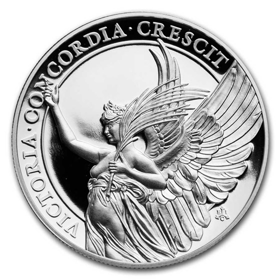 2021 St. Helena 1 oz Silver £1 Queen's Virtues Victory Proof 2021 St. Helena 1 oz Silver £1 Queen's Virtues Victory Proof