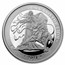 2021 St. Helena 2 oz Silver £2 Una and the Lion Proof