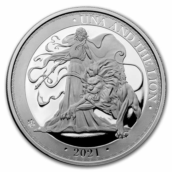 2021 St. Helena 2 oz Silver £2 Una and the Lion Proof 2021 St. Helena 2 oz Silver £2 Una and the Lion Proof