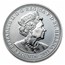 2021 St. Helena Silver £5 Three Graces (Abrasions)