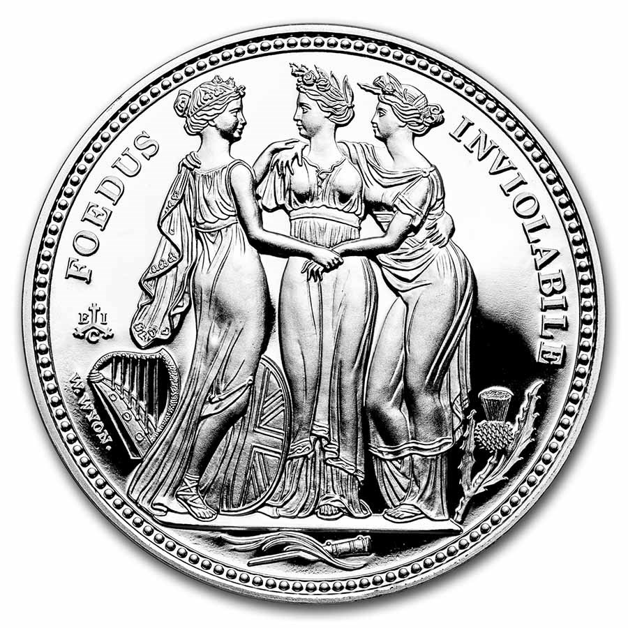 2021 St. Helena Silver £5 Three Graces Proof