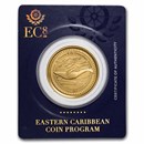 2021 St. Vincent & The Grenadines 1 oz Gold Humpback Whale BU