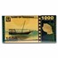 2021 Tanzania 1/1000 oz Gold Catfish Foil Note (w/COA & Sleeve)