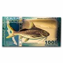 2021 Tanzania 1/1000 oz Gold Catfish Foil Note (w/COA & Sleeve)