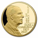 2021 The Prince Philip, Duke of Edinburgh 2 oz Gold Proof Coin