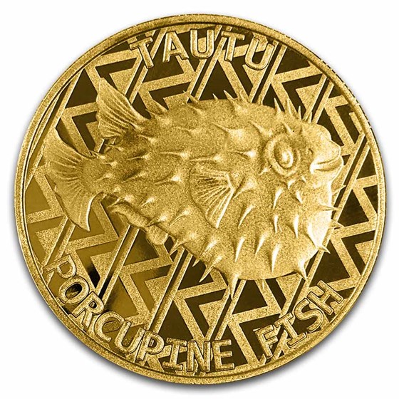 2021 Tokelau 1 oz Gold $100 Porcupine Fish 2021 Tokelau 1 oz Gold $100 Porcupine Fish
