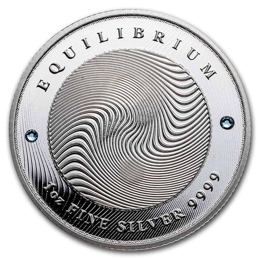 2021 Tokelau 1 oz Proof Silver $5 Equilibrium (w/ Box & COA)