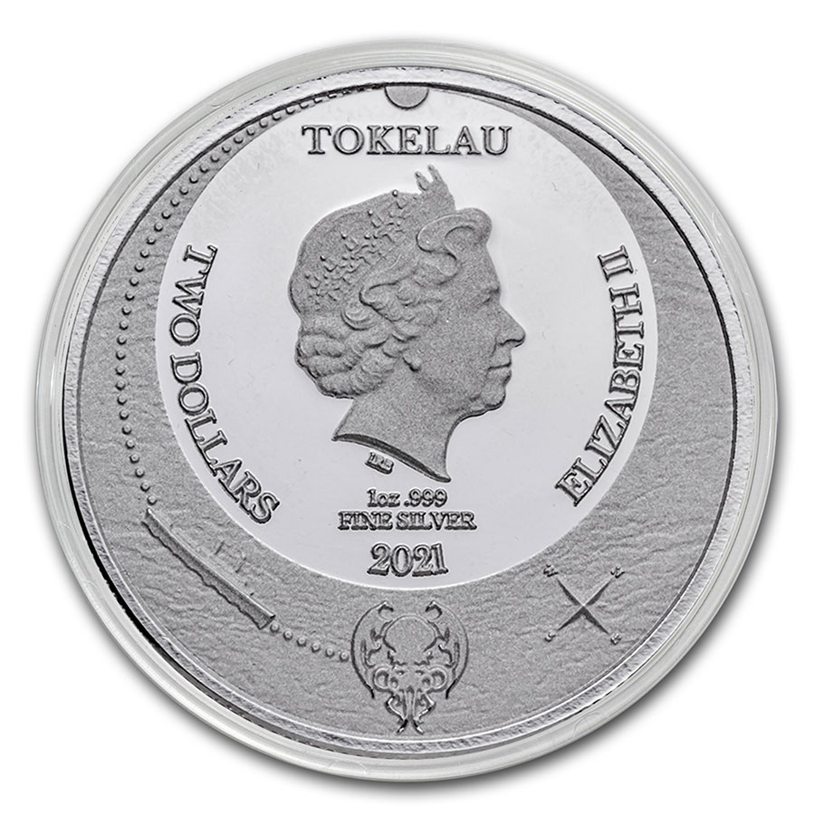 2021 Tokelau 1 oz Silver $2 The Great Old One: Cthulhu Coin | eBay