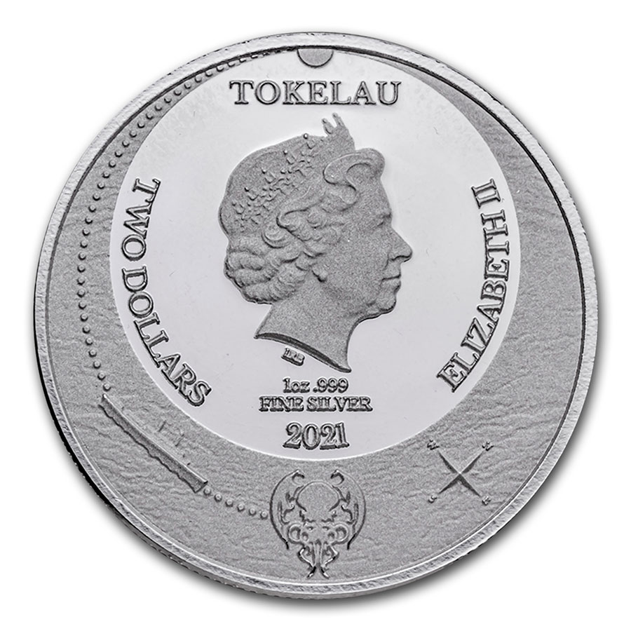 2021 Tokelau 1 oz Silver $2 The Great Old One: Cthulhu Coin | eBay